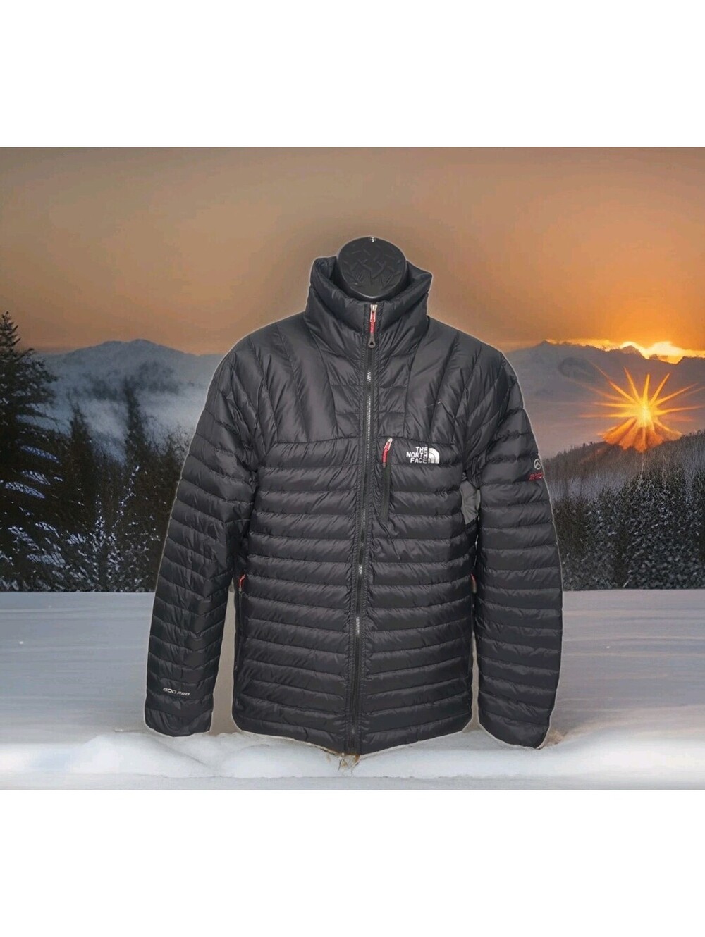 THE NORTH FACE Thunder Micro Down Puffer Jacket Summit Series Mens XXL 2XL Black
